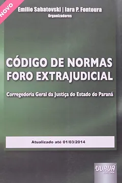 Livro Codigo De Normas Foro Extrajudicial Da Corregedoria Geral Da Justica D - Resumo, Resenha, PDF, etc.