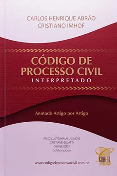 Livro Código de Processo Civil Interpretado - Resumo, Resenha, PDF, etc.