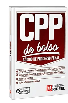 Livro Código de Processo Penal. CPC de Bolso - Resumo, Resenha, PDF, etc.