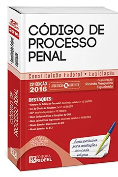 Livro Código de Processo Penal - Resumo, Resenha, PDF, etc.