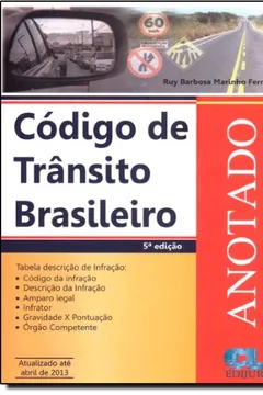 Livro Código De Trânsito Brasileiro Anotado - Resumo, Resenha, PDF, etc.