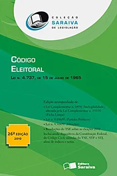 Livro Codigo Eleitoral - Resumo, Resenha, PDF, etc.