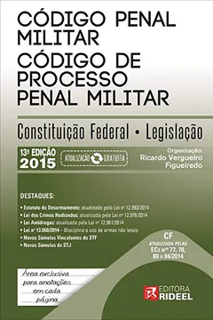 Livro Código Penal Militar e Processo Penal Militar - Resumo, Resenha, PDF, etc.