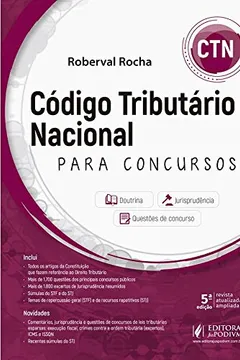 Livro Código Tributário Nacional Para Concursos - CTN - Resumo, Resenha, PDF, etc.
