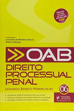 Livro Colecao Oab - V. 06 - Direito Processual Penal - Resumo, Resenha, PDF, etc.