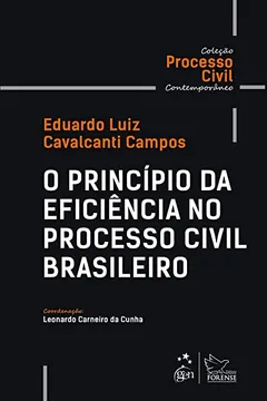 Livro Coleção Processo Civil Contemporâneo - O Princípio da Eficiência no Processo Civil Brasileiro - Resumo, Resenha, PDF, etc.