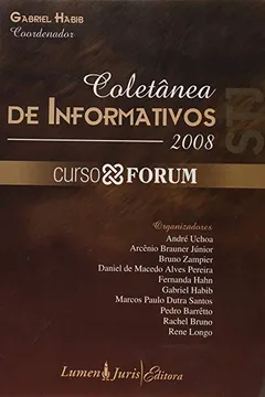 Livro Coletanea De Informativos 2008 Sfj - Resumo, Resenha, PDF, etc.