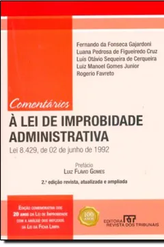 Livro Comentários à Lei De Improbidade Administrativa - Resumo, Resenha, PDF, etc.