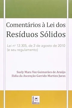 Livro Comentários Á Lei Dos Resíduos Sólidos - Resumo, Resenha, PDF, etc.