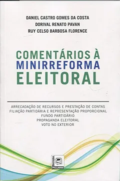 Livro Comentários à Minirreforma Eleitoral - Resumo, Resenha, PDF, etc.