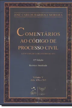 Livro Comentários Ao Código De Processo Civil - Volume V - Resumo, Resenha, PDF, etc.