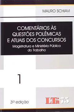 Livro Comentários Às Questões Polêmicas e Atuais Dos Concursos - Volume 1 - Resumo, Resenha, PDF, etc.