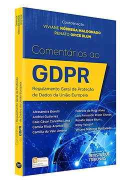 Livro Comentáros ao Gdpr. Regulamento Geral de Proteção de Dados da União Europeia - Resumo, Resenha, PDF, etc.