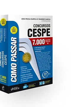 Livro Como Passar em Concursos Cespe. 7.000 Questões - Resumo, Resenha, PDF, etc.