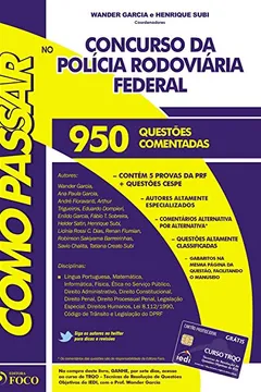 Livro Como Passar em Concursos da Policia Rodoviária Federal - Resumo, Resenha, PDF, etc.