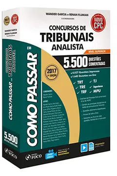 Livro Como Passar em Concursos de Tribunais Analista. 5.500 Questões Comentadas - Resumo, Resenha, PDF, etc.