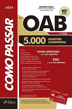 Livro Como Passar na OAB. 5.000 Questões - Resumo, Resenha, PDF, etc.