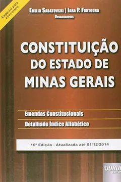 Livro Constituição do Estado de Minas Gerais - Resumo, Resenha, PDF, etc.