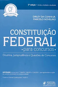 Livro Constituicao Federal Para Concursos (Cf) - Resumo, Resenha, PDF, etc.