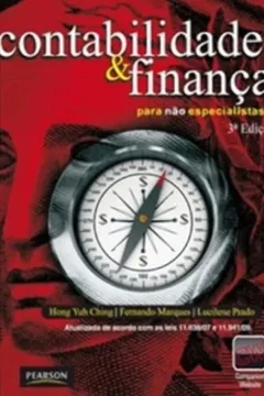 Capa do livro Contabilidade e Finanças Para não Especialistas