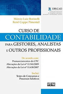 Livro Curso de Contabilidade Para Gestores, Analistas e Outros Profissionais - Resumo, Resenha, PDF, etc.