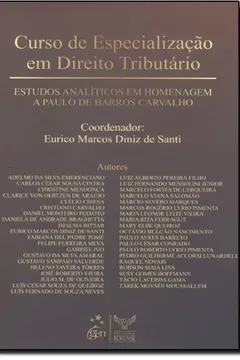 Livro Curso de Especialização em Direito Tributário - Resumo, Resenha, PDF, etc.