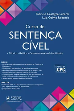Livro Curso de sentença cível - Resumo, Resenha, PDF, etc.
