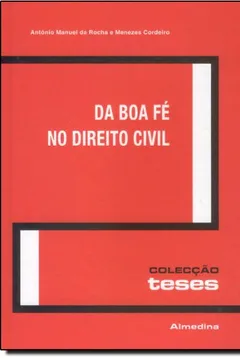 Livro Da Boa Fe No Direito Civil - Resumo, Resenha, PDF, etc.