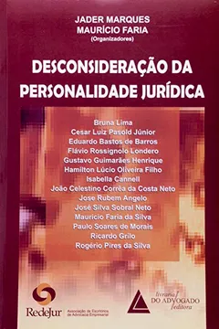Livro Desconsideração da Personalidade Jurídica - Resumo, Resenha, PDF, etc.