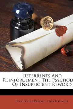 Livro Deterrents and Reinforcement the Psychology of Insufficient Reword - Resumo, Resenha, PDF, etc.