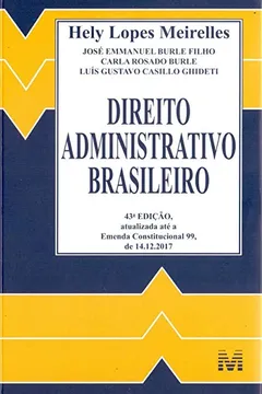 Livro Direito Administrativo Brasileiro - Resumo, Resenha, PDF, etc.