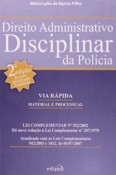 Livro Direito Administrativo Disciplinar Da Policia - Resumo, Resenha, PDF, etc.