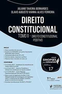 Livro Direito Constitucional: Tomo II - Direito Constitucional Positivo - Resumo, Resenha, PDF, etc.