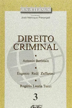 Capa do livro Direito Criminal - V. 3