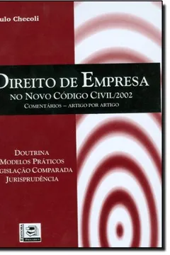 Livro Direito De Empresa No Novo Código Civil. 2002 - Resumo, Resenha, PDF, etc.
