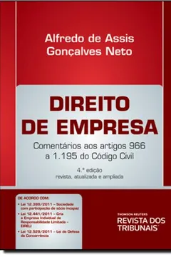 Livro Direito De Empresa. Nova Ortografia - Resumo, Resenha, PDF, etc.