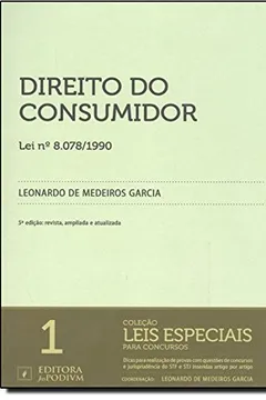 Livro Direito do Consumidor. Lei Nº 8.078/1990 - Volume 1. Coleção. Leis Especiais Para Concursos - Resumo, Resenha, PDF, etc.
