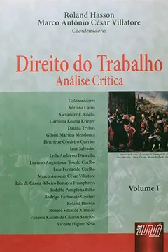 Livro Direito do Trabalho. Análise Critica - Volume I - Resumo, Resenha, PDF, etc.
