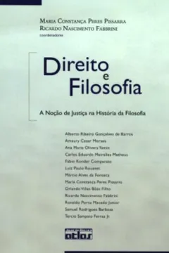 Livro Direito e Filosofia. A Noção de Justiça na História da Filosofia - Resumo, Resenha, PDF, etc.