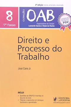 Livro Direito e Processo do Trabalho - Volume 8. Coleção OAB - Resumo, Resenha, PDF, etc.