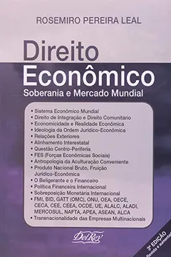 Livro Direito Econômico. Soberania e Mercado Mundial - Resumo, Resenha, PDF, etc.
