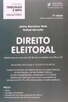 Livro Direito Eleitoral. Voltado Para Concurso De Analista Do TRE e TSE - Coleção Tribunais E MPU - Resumo, Resenha, PDF, etc.