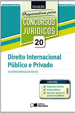 Capa do livro Direito Internacional Público e Privado - Volume 20. Coleção Preparatória Para Concursos Jurídicos