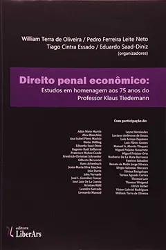 Livro Direito Penal Econômico. Estudos em Homenagem aos 75 Anos do Professor Klaus Tiedemann - Resumo, Resenha, PDF, etc.