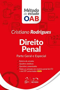 Livro Direito Penal. Parte Geral e Especial - Série Método de Estudo OAB - Resumo, Resenha, PDF, etc.
