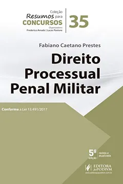 Livro Direito Processual Penal Militar - Resumo, Resenha, PDF, etc.