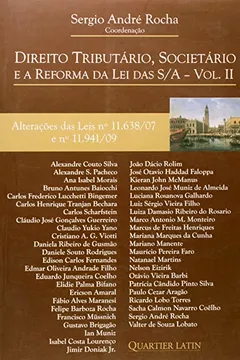 Livro Direito Tributário, Societario E A Reforma Da Lei Das S/A - Volume 2 - Resumo, Resenha, PDF, etc.