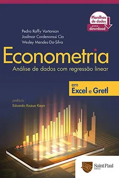 Livro Econometria. Análise de Dados com Regressão Linear em Excel e Gretl - Resumo, Resenha, PDF, etc.