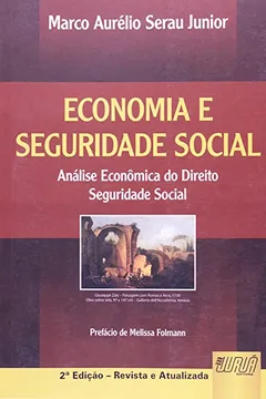 Livro Economia e Seguridade Social. Análise Econômica do Direito Seguridade Social - Resumo, Resenha, PDF, etc.