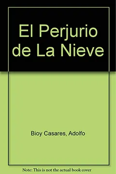 Livro El Perjurio de La Nieve - Resumo, Resenha, PDF, etc.